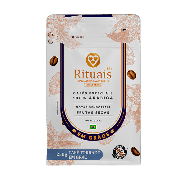 Café Torrado em Grãos Rituais Frutas Secas 3 Corações - 250g