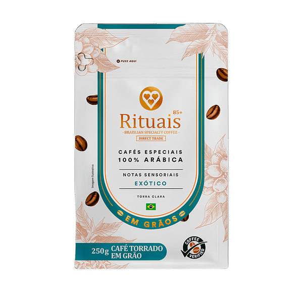 Café Torrado em Grãos Rituais Exótico 3 Corações – 250g