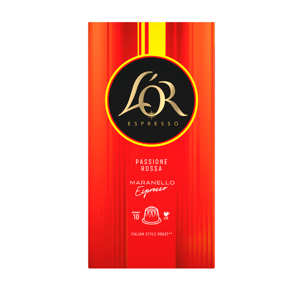Café em Cápsula Marenello Espresso Passione Rossa Ferrari L'Or – 10 Unidades de 5,2g