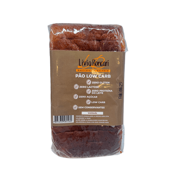 Pão Low Carb Sem Glúten, Sem Leite e Sem Açúcar Lívia Roncari – 400g