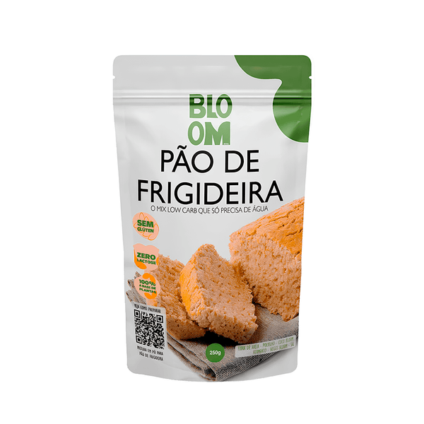 Mistura em Pó Pão de Frigideira Low Carb Sem Glúten e Sem Lactose Bloom – 250g