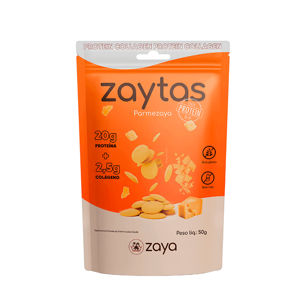 Snack Proteico com Colágeno Zaytas Sabor Parmezaya – 50g