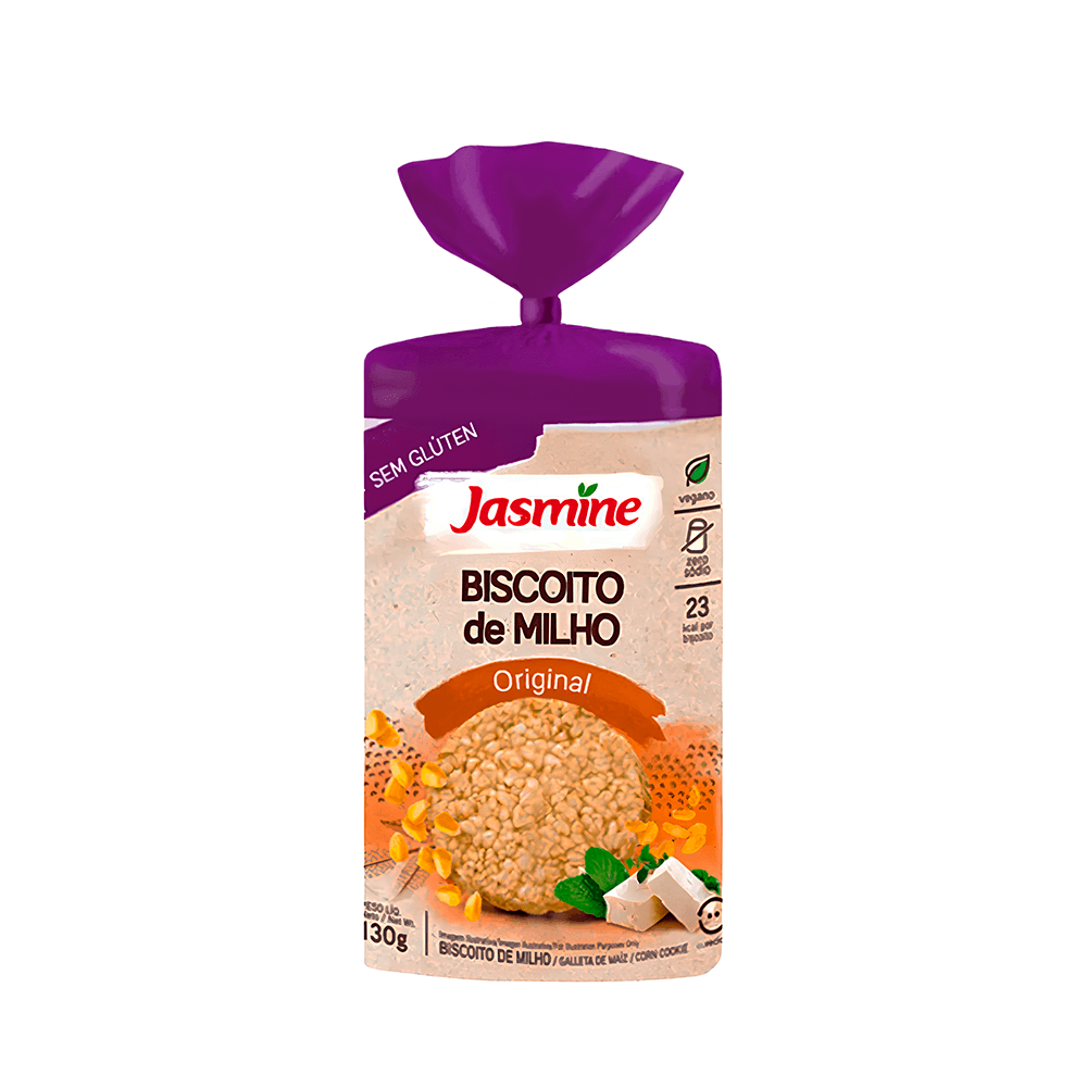 Biscoito de Milho Sem Glúten Original Jasmine – 130g