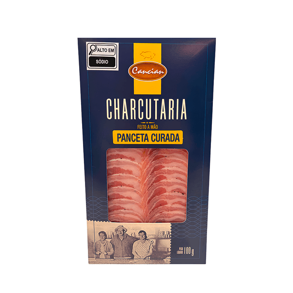 Panceta Suína Curada Fatiada Cancian – 100g