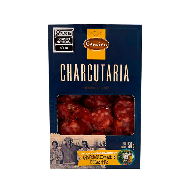 Linguiça Calabresa Curada Apimentada Azeite e Ervas Finas Cancian – 150g