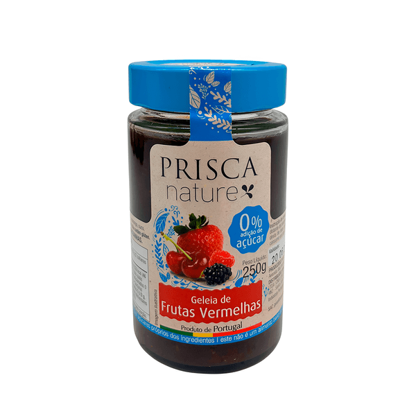 Geleia de Frutas Vermelhas Nature 0% Adição de Açúcar Prisca – 250g