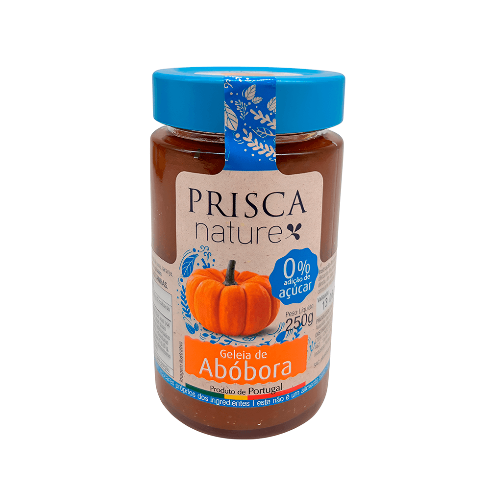 Geleia de Abóbora Nature 0% Adição de Açúcar Prisca – 250g