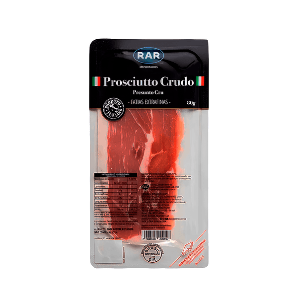 Presunto Cru Tipo Parma Fatiado Interfolhado RAR - 80g