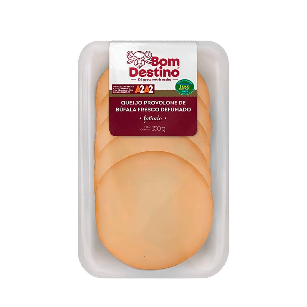 Queijo Provolone de Búfala Fatiado Bom Destino – 150g