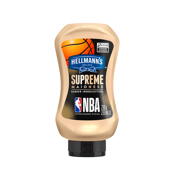 Maionese Supreme NBA Squeeze Hellmann's – 230g