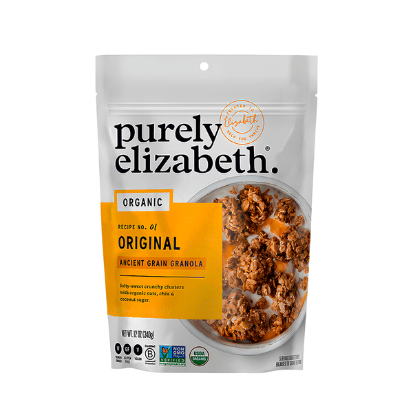 Granola com Aveia, Sementes e Açúcar de Coco Pouch Purely Elizabeth – 340g
