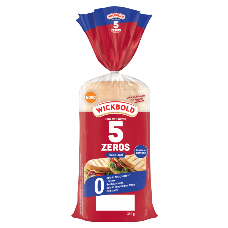 Pão Fonte de Fibras Tradicional 5 Zeros Wickbold – 350g