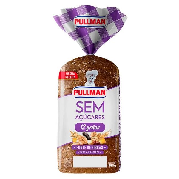 Pão de Forma Integral Sem Açúcar 12 Grãos Pullman – 350g