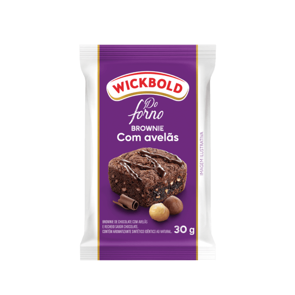 Mini Brownie de Avelã Pack Wickbold - 150g