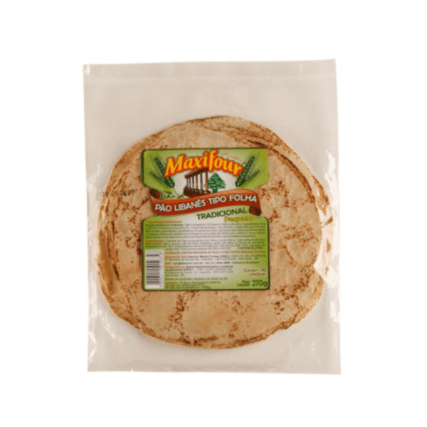 Pão Libanês Folha Redondo Maxifour – 270g