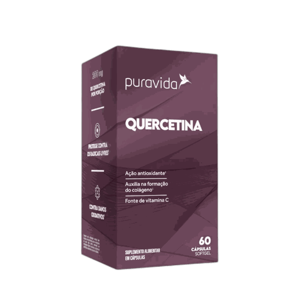 Suplemento Alimentar Quercetina Pura Vida – 60 Cápsulas