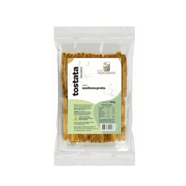 Tostata Azeitona Preta Casa Fortunato - 180g