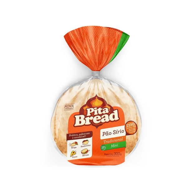 Mini Pão Sírio Pita Bread – 300g