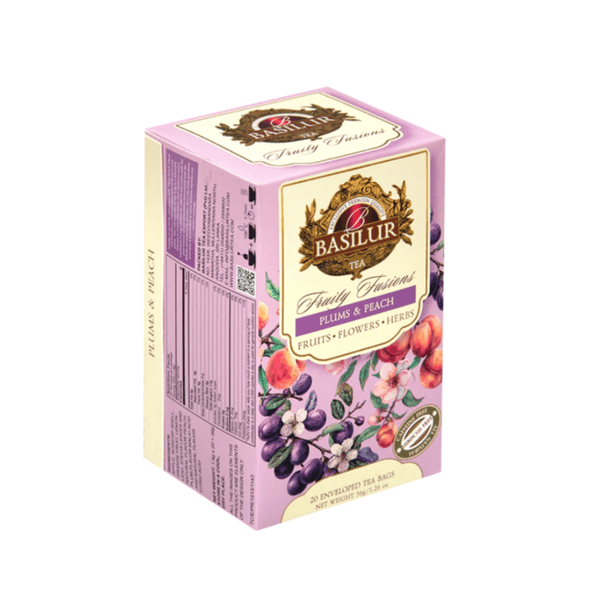 Chá Preto Ameixa e Pêssego Basilur – 36g