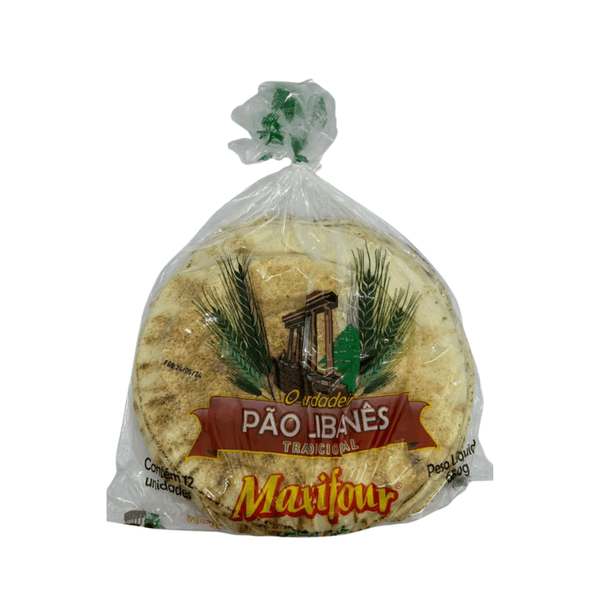 Pão Libanês Tamanho Médio Maxifour – 650g