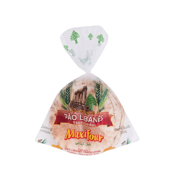 Pão Libanês Tamanho Pequeno Maxifour – 350g