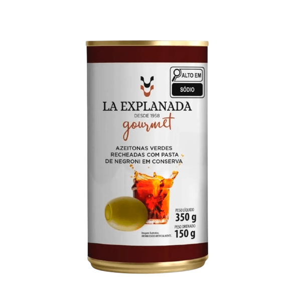 Azeitona Verde Recheada Pasta Negroni La Explanada – 150g
