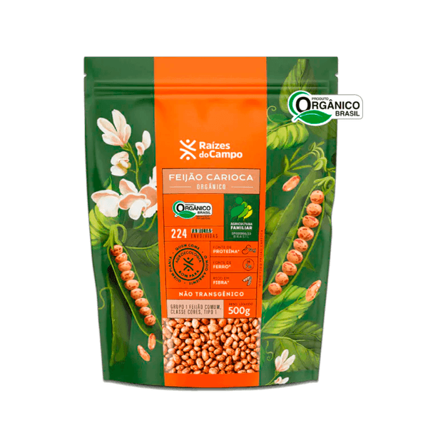 Feijão Carioca Orgânico Raizes Do Campo – 500g