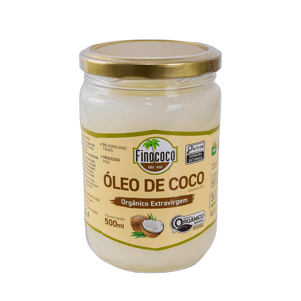 Óleo de Coco Extra Virgem Orgânico Finococo – 500ml