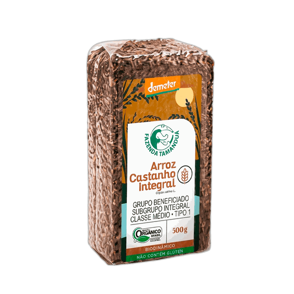 Arroz Castanho Orgânico Integral Fazenda Tamanduá – 500g