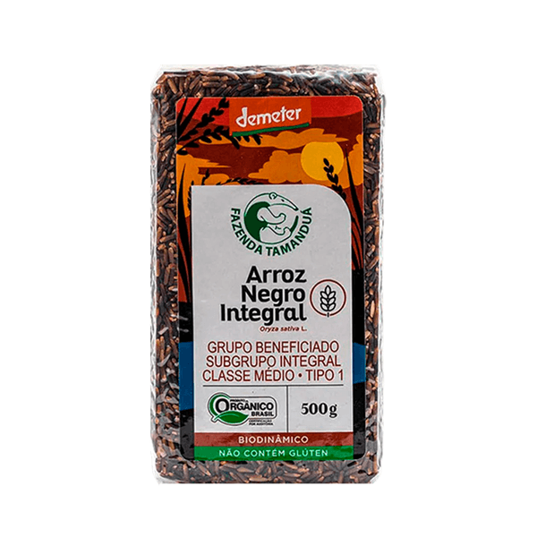 Arroz Negro Orgânico Integral Fazenda Tamanduá – 500g