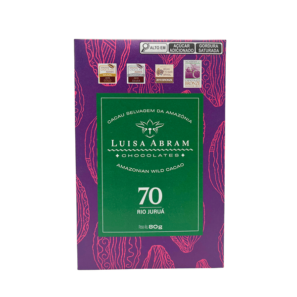 Chocolate 70% Cacau Rio Juruá Luisa Abram – 80g