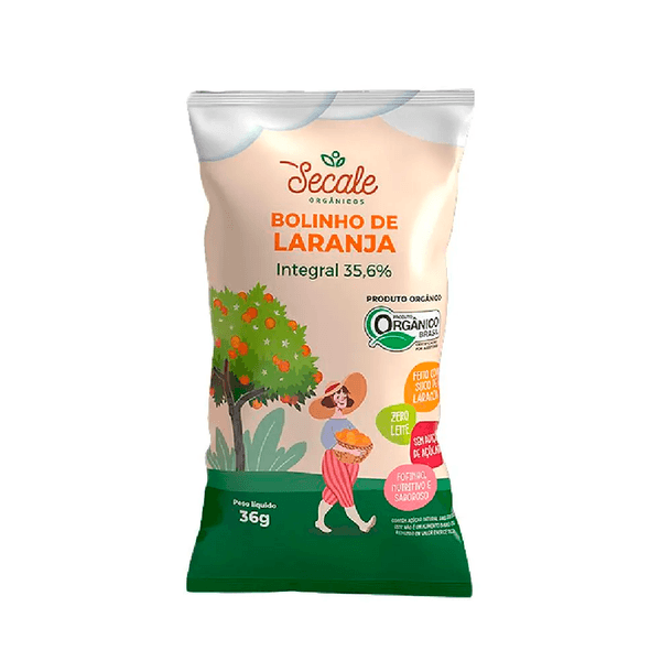 Bolo Mini Laranja Orgânico Secale – 36g