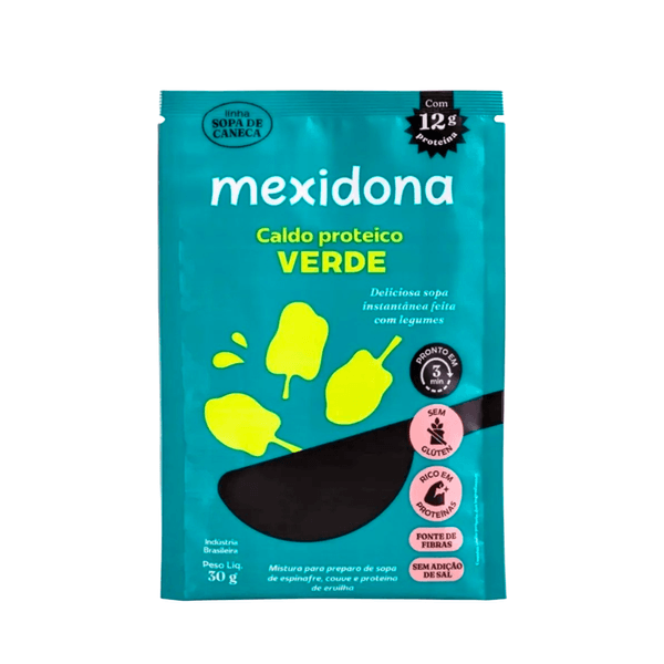 Sopa Sem Glúten Caldo Proteico Verde Mexidona – 30g