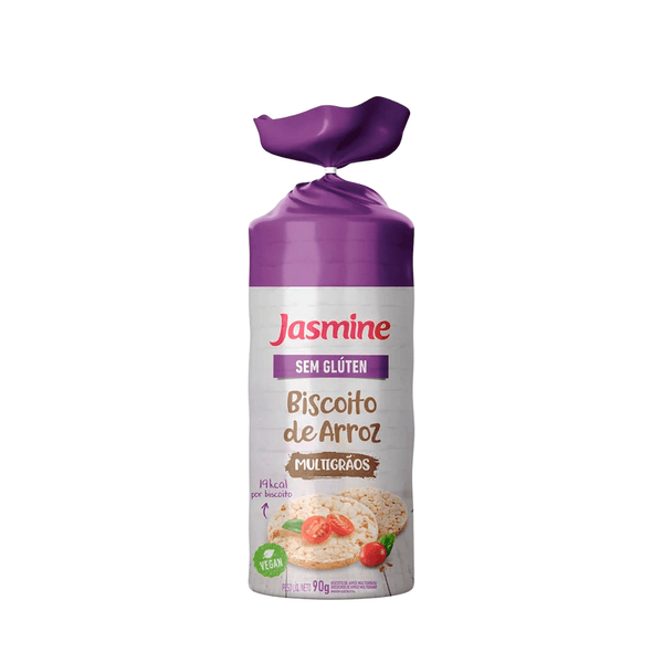 Biscoito de Arroz Multigrãos Vegano Jasmine – 90g