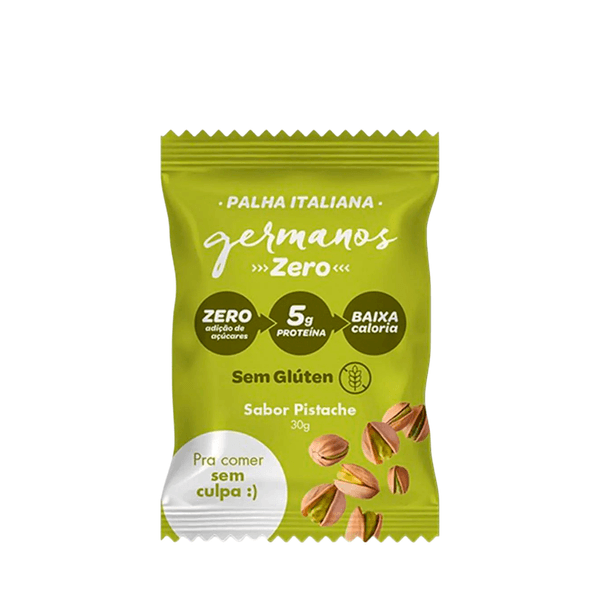 Palha Italiana Whey Pistache Sem Açúcar Germanos – 30g