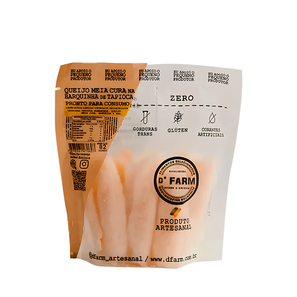 Crispy Tapioca Queijo Meia Cura D'Farm – 82g