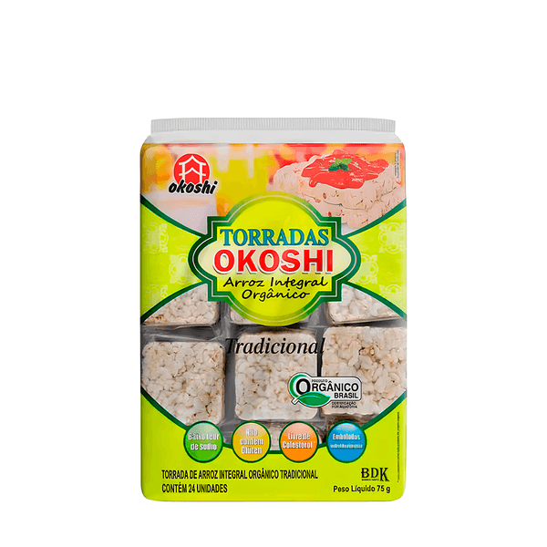 Torrada de Arroz Integral Orgânica Okoshi – 75g