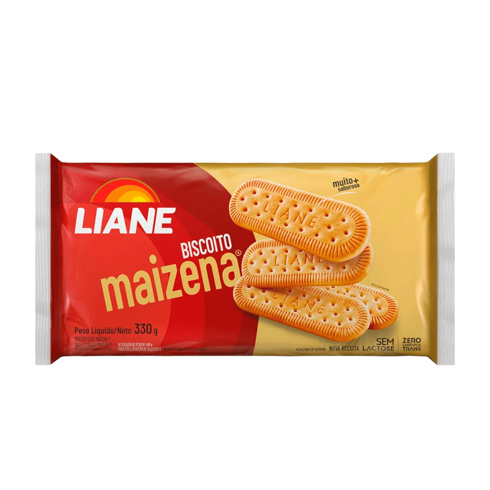 Biscoito Maizena Sem Lactose Liane – 330g