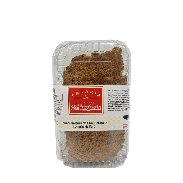 Torrada Integral Chia e Linhaça Casa Santa Luzia – 60g