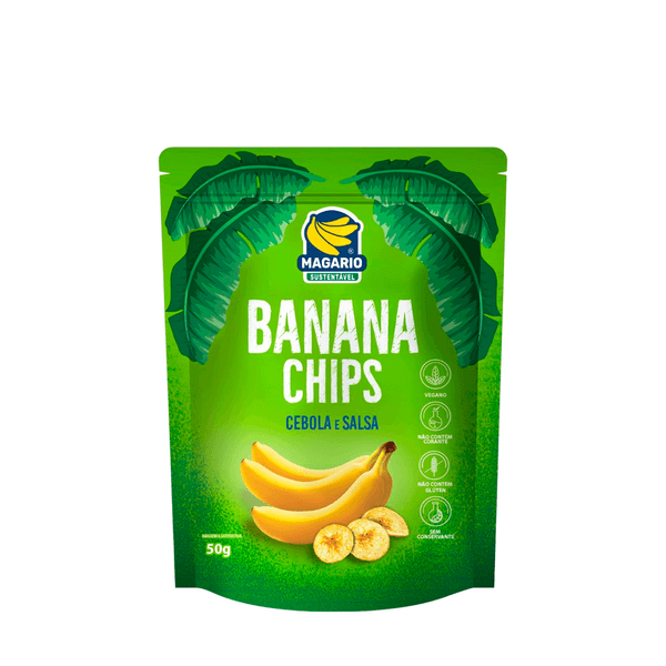 Chips de Banana Cebola e Salsa Magario – 50g