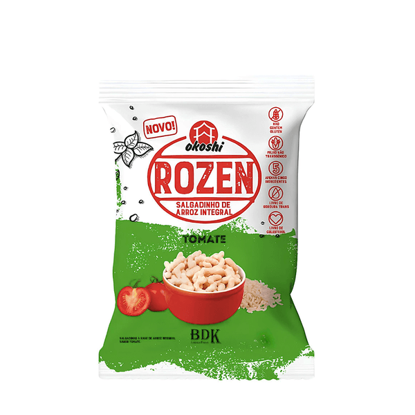 Salgadinho de Arroz Integral Sabor Tomate Okoshi 50g
