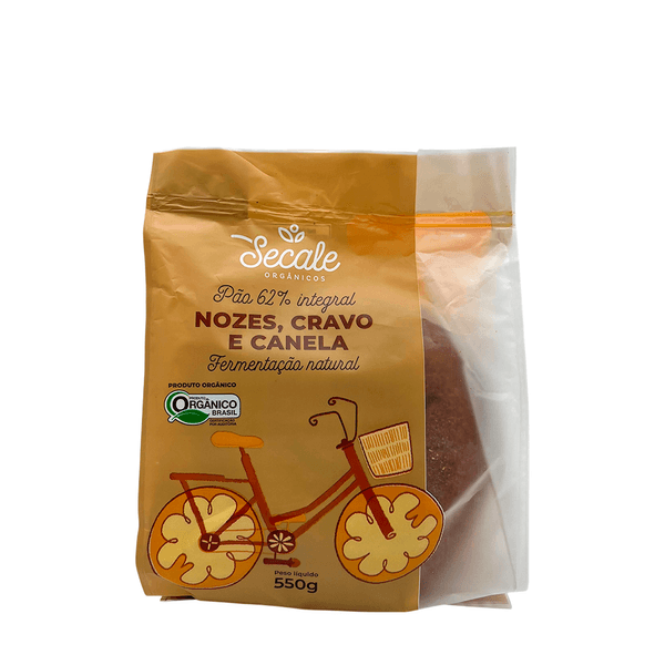 Pão de Nozes, Cravo e Canela Orgânico Secale – 550g