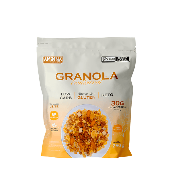 Granola Low Carb Sem Glúten Aminna – 250g