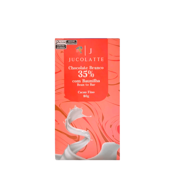 Chocolate Branco com Baunilha Jucolatte 35% – 80g