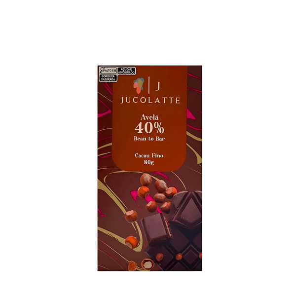 Chocolate Jucolatte 40% Avelã – 80g