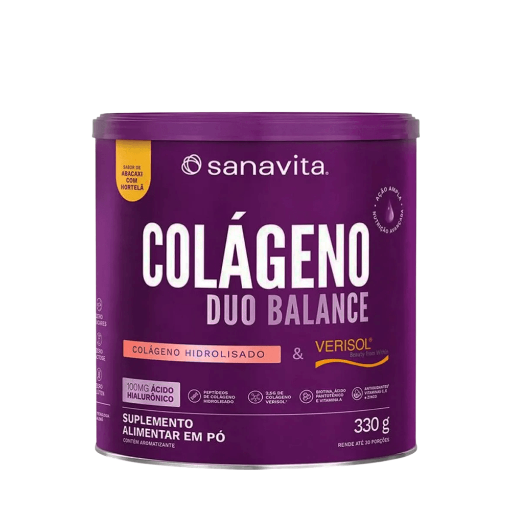 Suplemento Colágeno Duo Balance Abacaxi Sanavita - 330g