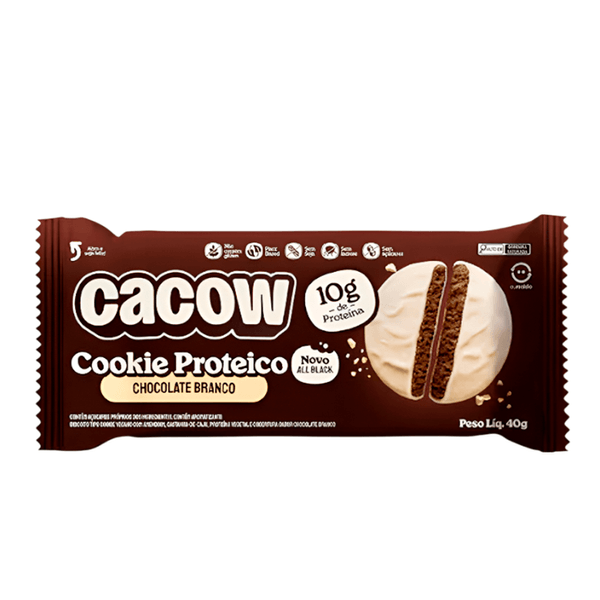 Cookie Chocolate Branco All Back Cacow - 40g