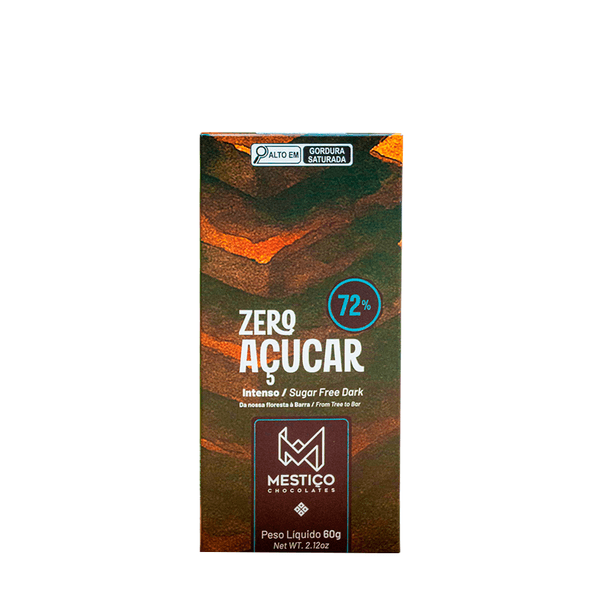 Chocolate 72% Zero Açúcar Místico – 60g