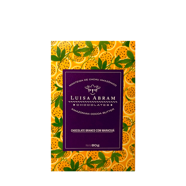 Chocolate Branco com Maracujá Sem Glúten Luisa Abram – 80g