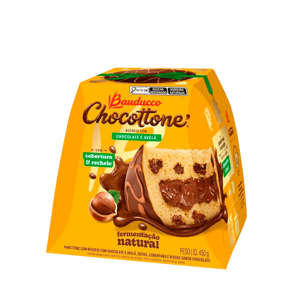 Chocottone Sabor Chocolate e Avelã Bauducco – 450g
